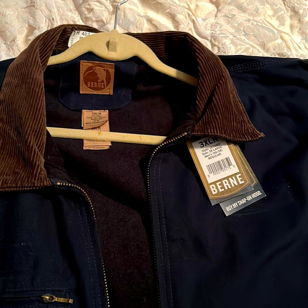 Berne fleeced lined apparel